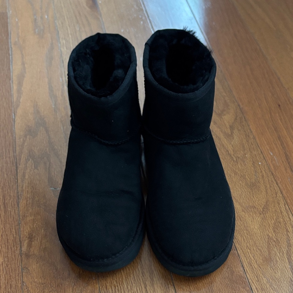 UGG Black Fur-Lined Boots